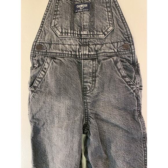 OSHKOSH B’GOSH Boy’s Fleece Lined Jean Bib Overalls / Size: 24 Months - Picture 7 of 15
